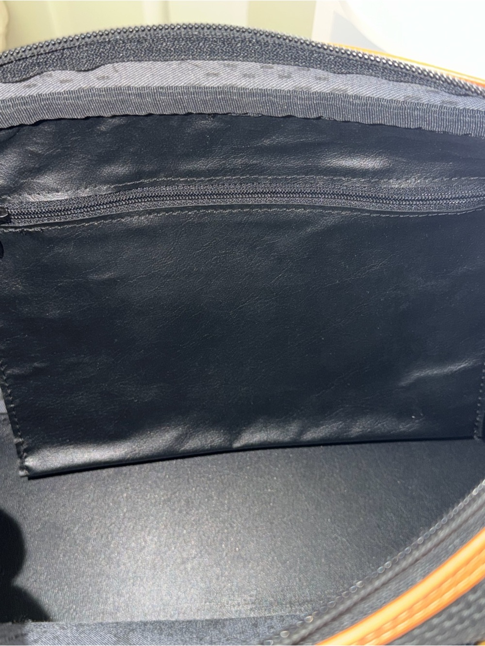 Vintage Yves Saint Laurent YSL Boston Travel Bag Black Woven Jacquard Leather - Picture 13 of 15